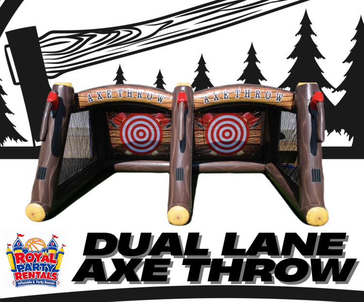 Dual Lane Inflatable Axe Throw
